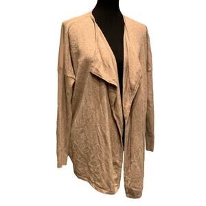 Neiman Marcus Women Large Sheer Back Angora Cashmere Wool Blend Cardigan Sweater